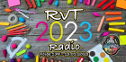 Schriftzug RVT-Radio umgeben von Stiften